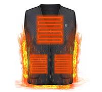 Veste chauffante d'extérieur, gilet chauffant, vêtements de randonnée, chargement USB, chauffants électriques intelligents, chaud(S)