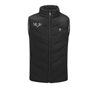 Veste Chauffante Doudoune Imprimé Garçons Filles Doudoune Chauffants Lavable avec Plusieurs Zones de Chauffage et 4 Poches Avant pour Camping Coupe-Vent Imperméable Ski Charge USB
