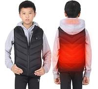 Veste chauffante électrique d'hiver for Enfants, Manteau Doudoune USB for Enfants, Garçons Filles Manteau Chauffant Intelligent, Gilet Chauffant électrique, Gilet Chauffant électrique