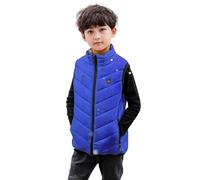 Veste Chauffante Enfant sans Manche Garçons Filles Veste Chauffant Chasse Manteau Doudoune Chauffant avec 2 Zones de Chauffage Vêtements Chauffants Lavable pour Enfants Ski en Plein Air