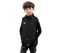 Veste Chauffante Enfant USB sans Manche Garçons Filles Veste Chauffant Chasse Manteau Doudoune Chauffant avec 2 Zones de Chauffage pour Le Travail en extérieur Tenue Quotidienne Ski Équitation