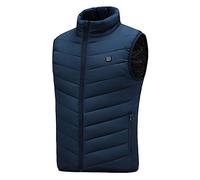 Veste Chauffante, Gilet Chauffant éLectrique Pour Homme/Femme Avec 3 Modes De Chauffe VêTement De Chauffage Lavable Pour Ski Plein Air RandonnéE Hiver Moto Chasse Camping(Sans Batterie) Chaude