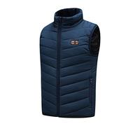 Veste Chauffante, Gilet Chauffant éLectrique Pour Homme/Femme Avec 3 Modes De Chauffe VêTement De Chauffage Lavable Pour Ski Plein Air RandonnéE Hiver Moto Chasse Camping(Sans Batterie) Chaude