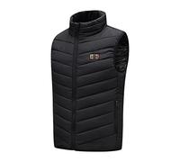 Veste Chauffante Homme Femme, Gilet Chauffant éLectrique Avec 9 Zones, 3 TempéRatures RéGlables Chauffage Manteau Chauffant Hiver LéGer Pour Moto Chasse RandonnéE Ski(Pas De Batterie) Chaude