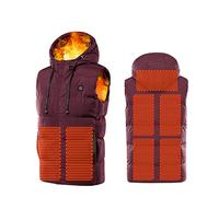 Veste Chauffante Homme Femme USB Pour Motocyclisme Ski Pêche Manteau Thermique Intelligent Vêtement Chaud avec Chauffage Réglable Trois Niveaux Veste Polaire Hiver Vestes pour Activités de Plein Air