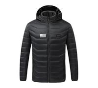 Veste Chauffante Homme Imperméable et Coupe-vent Veste Homme Chauffantes Électrique avec 19 Zones de Chauffage 9600 mAh Batterie Veste Chauffante Femme pour Ski Pêche Randonnée Moto