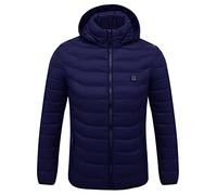Veste Chauffante Homme Veste Chauffant USB Modes De Chauffe Chauffage Rapide,Manteau Doudoune Veste Capuche avec 8 Zones de Chauffé pour La Chasse en Plein Air, Ski, PêcheL'extérieur Pas Cher