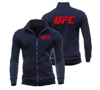 Veste Chauffante Homme Zippé Ultimate Fight, Blouson Homme Printemps Été Beau, Manteau Classique Casual avec Poche, Travail(DarkBlue,S)