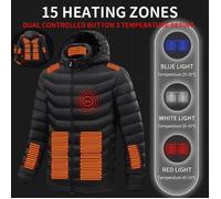 Veste chauffante - Non spécifié - Taille M - Coton 100% - Doublure en polyester - USB électrique