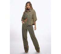 Veste chemise en denim utilitaire surdimensionnée du créateur, imprimé monogramme tout-sur-tout, manches trois-quarts, mode de rue L,M,S,XL,XSJean