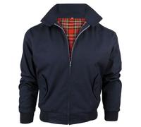Veste classique Harrington - Doublure tartan - Pour enfant (garçon) - Bleu - 12 ans