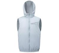 Veste climatisée, Gilet de Refroidissement avec 2 Ventilateurs améliorés, Vestes de Refroidissement alimentées par USB pour Une Utilisation par Temps Chaud (Gris)