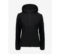 Veste CMP FullZip Hood Softshell noir femme - XXS