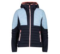 Veste CMP Woman Hybrid Jacket Fix Hood (Black blue) Femme M (D40)