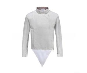 Veste conductrice en métal pour clôture, équipement de protection 350N, équipement de clôture électrique, épée, cible, entraînement, compétition, uniforme jeune adulte, taille argent (32#)