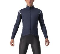 Veste Castelli Perfetto RoS 2 Rosso Corsa GORE-TEX INFINIUM™ manche amovible bleu foncé argent - M