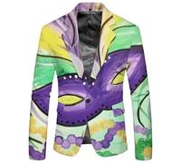 Veste Costume Homme Saint Patrick Manches Longues Boutons Imprimés Multiples Poches Fête Vacances Événements Manteau Veste Costume Homme Imprimé Numérique Carnaval M118