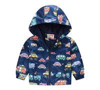 Veste coupe-vent à fermeture éclair pour bébé avec capuche et veste pour barbecue, Marine G, 18-24 mois