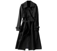 Veste Coupe-Vent Coupe-Vent Coupe Manteau Pardessus vêtements d'extérieur Solide Trench Longue Femme Manteau Femme Peignoir Polaire Longue Grande Taille