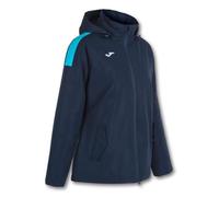 Veste Coupe-Vent Femme Joma Trivor - Bleu Marine/Turquoise - Manches Longues - Randonnée - Sports D'hiver Multicolore