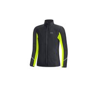 Veste coupe vent gore wear r3 partial gore tex infinium noir jaune fluo femme