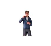 Veste fine coupe-vent Castelli Aria Shell bleu marine - S