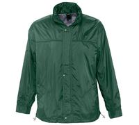 Veste Coupe-Vent Imperméable Doublé Jersey - 46000 - Vert Forêt - Mixte Homme Femme