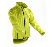 Veste coupe-vent imperméable pour cycliste et running - Spiro S185X - Jaune citron XXL