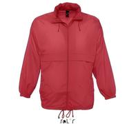 Veste coupe-vent imperméable - SOL'S - 32000 - Rouge - Unisexe - Nylon 210T