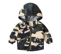 Veste coupe-vent légère et doublée pour et avec capuche - Vestes de ski pour garçon, Camouflage, 5-6 ans