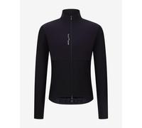 Veste coupe-vent Santini Redux Power Wool noir Coupe Slim - XS