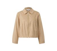 Veste court en imitation daim, avec détails plissés femme COMMA Marron 40