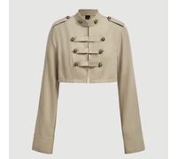 Veste courte à manches longues avec boutons Napoléon vintage décontractée, style rétro vintage western des années 70, école, campagne, streetwear, Y2K, sortie. Halloween. Rentrée scolaire. L,M,S,XL,XS