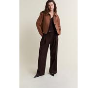 Veste courte avec coton - Vera - 34 - Chocolat - Femme - Etam