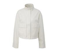 Veste courte en coton avec col montant et poche plaquÃ©e femme s.Oliver Beige 32