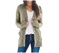 Veste Courte Femme d'hiver Blouson Manches Pull Oversize Léger Chaude Blouson Mi Saison Gilet Pulls, Gilets Et Sweats pour Roulé Cardigan Femme Ete Leger Vert Menthe 5XL