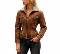 Veste Cuir Femme Veste Femme Marron Anorak Blousons Kaki Manteau Court Bomber Perfecto Cintrée Bombers Jacket Manteaux Noire Automne Cintré Blouson Mi Saison 3Xl Femmes Moto Doudoune Simili Grande