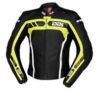 veste cuir ixs ld rs-600 1.0 - noir / jaune / blanc T 48