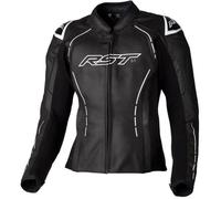 Veste cuir moto femme RST S1 CE - noir/blanc - S XXXL
