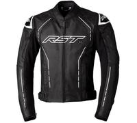 RST S1 Leather Jacket Black White Taille 44