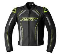 Veste cuir moto RST S1 - noir/jaune - 3XL S