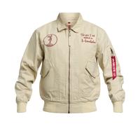 Alpha Industries CWU-45 Canvas Honolulu Light Vestes Bombers pour homme Taille L - Blanc