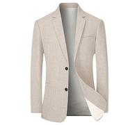 Veste d'affaires pour homme - Blazer fin - Veste de costume sportive - 2 boutons - Veste légère - Revers - Veste de costume classique - Veste de loisirs - Veste de sport - Coupe droite - Pour le