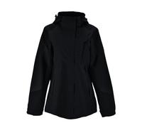 Veste d'alpinisme pour femme de couleur unie, fine, coupe-vent, respirante et à porter en plein air, Noir , L