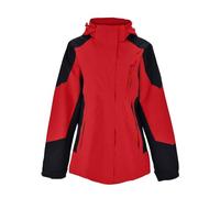 Veste d'alpinisme pour femme de couleur unie, fine, coupe-vent, respirante et à porter en plein air, Rouge, XL