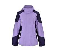Veste d'alpinisme pour femme de couleur unie, fine, coupe-vent, respirante et à porter en plein air, violet clair, 4XL