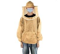 Veste d'apiculteur, Combinaison d'apiculteur avec Voile, Combinaison d'apiculteur Professionnelle ventilée, Outils d'apiculture (Orange et Jaune)