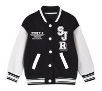 Veste d'aviateur pour Garçons,Coupe-Vent garçon DéContractéE Outwear Blouson De Sport Casual Baseball Vestes Manteau Doux Chic Ample l'école, la Marche, Le Vent