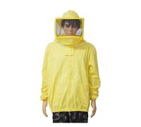 Veste d'culture en coton avec voile de clôture, équipement de protection for culteur jaune, costume for culteur, vêtements for abeilles ,Protection complète(Size XXL)
