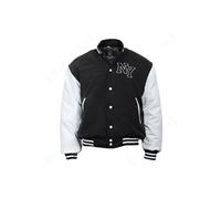 Veste de baseball avec écusson NY Noir/blanc
